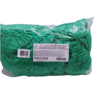 Imagem de Lençol Descartável para Maca com Elástico Verde 2,00 x 0,90m, Pacote com 10 Unidades