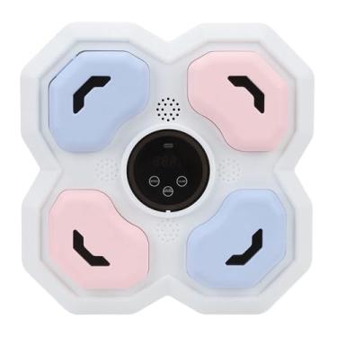 Imagem de Naroote Alvo de Perfuração Inteligente, Máquina de Boxe Musical, Jogos Seguros para Pais e Filhos, Montagem de Parede para Academia (Branco)