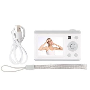 Imagem de GOWENIC Câmeras Digitais 4K para Fotografia, Câmera de Vlogging de 64MP para YouTube Com Espelho de Selfie Leve de Enchimento LED, Câmeras Digitais de Apontar e Disparar, Câmeras (WHITE)