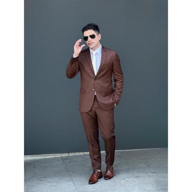 Imagem de Terno Masculino Marrom Slim de Poliviscose-Masculino