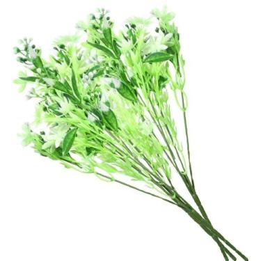 Imagem de 1 Ramo Decoração Arranjo Planta Artificial 5 Galhos Cada 36cm - Gici D