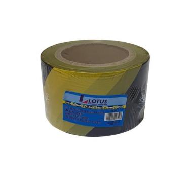 Imagem de Fita para demarcar amarela e preta 70mmx200m - 2836 - Lotus