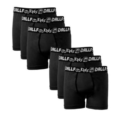 Imagem de Kit Cueca Infantil Cotton Algodão Box Boxer Menino 6 Unidades Dallf, P