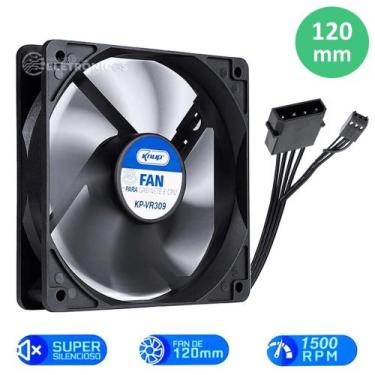 Imagem de Cooler Gabinete Ou Cpu 1500 Rpm Silencioso Esfria Máquina Rolamento Hi