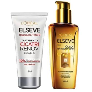 Imagem de Kit  Óleo Extraordinário 100ml + Elseve Leave-In Cicatri Renov 50ml - 