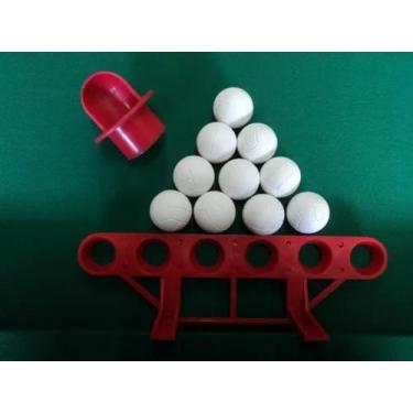 Imagem de Kit Pebolim Totó 10 Bolas 01 Suporte Bolas 01 Cachimbo - Souza bilhare