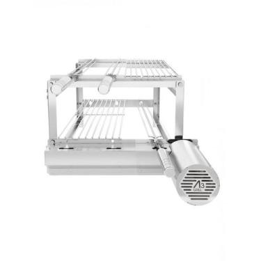 Imagem de A3 Grill Tradicional - Motor Giratório para 3 Espetos + 2 Grelhas Auxi