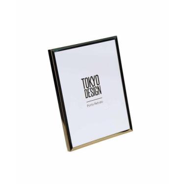 Imagem de Porta Retrato Em Metal E Vidro 20X25 Moldura Lisa - Tokyo Desing
