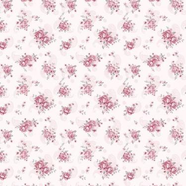 Imagem de Papel De Parede Floral Flores Delicadas Rosa Autocolante - LRP