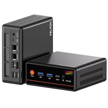 Imagem de PELADN Mini PC Ryzen 5 7640HS 16GB DDR5 RAM/512GB NVMe SSD, Dual LAN, Tipo-C/DP/HD, WiFi6, Mini Computador
