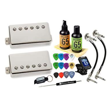 Imagem de Conjunto de captador Humbucker para guitarra elétrica Seymour Duncan Slash 2.0 com Tonebird Care, palhetas, afinador, conjunto de ferramentas Hotter APH-2 11104-20 (capa de níquel)