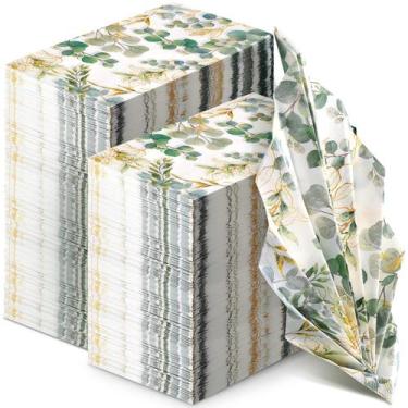 Imagem de Toalhas de mão descartáveis Spiareal Greenery Paper 3 Ply x200