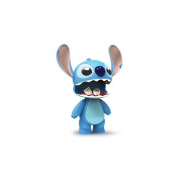 Imagem de Boneco Stich Articulado 24 Cm Abre A Boca Azul