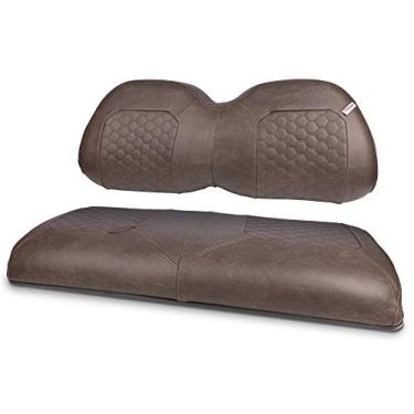 Imagem de MODZ SKINZ Capas para bancos dianteiros para carrinho de golfe - Serve para modelos Yamaha G29 Drive and Drive 2 - Cor = Pedra desgastada - Padrão = HEX