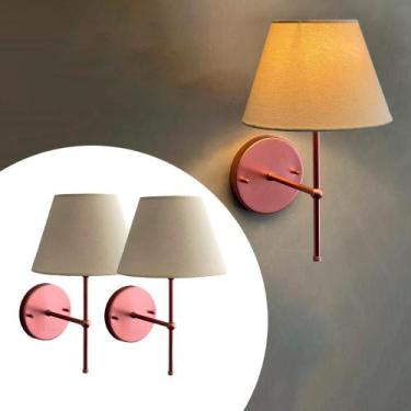 Imagem de Kit 2 Arandelas de Parede Clássica interna Alumínio Com Cúpula Ref 19 