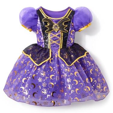 Imagem de DISNEY STORE Official Minnie Mouse Witch Halloween Costume for Girls - Disney Halloween Costumes for kids - Dress up Clothes for Pretend Play - Cosplay Costume with Embroidered Details - Size 5/6