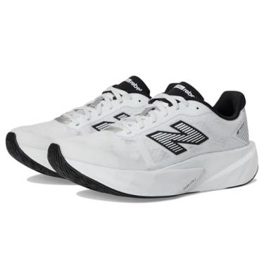 Imagem de New Balance FuelCell Rebel V5 Tênis de corrida masculino, branco/preto/prata metálico., 47