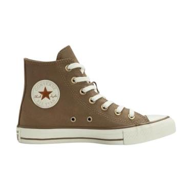 Imagem de Tênis Converse Chuck Taylor All Star Summer Metals Cano Alto (Marrom/Dourado, BR, Adulto, Numérico, 33)