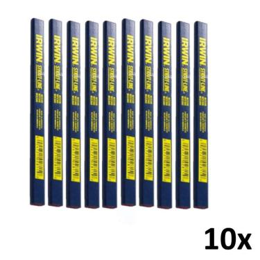 Imagem de Kit 10 Lápis Carpinteiro E Marceneiro Para Marcações Irwin