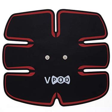 Imagem de Almofadas de eletrodo estimulador muscular VPOD sem fio para força do abdômen e definição abdominal, pequeno
