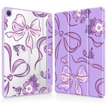 Imagem de Mektron Capa para Samsung Galaxy Tab A9+/A9 Plus 27.9 cm modelo 2024 (SM-X210/X216/X218) com suporte para caneta S, capa fina transparente + suporte de três dobras + despertar/hibernar automaticamente