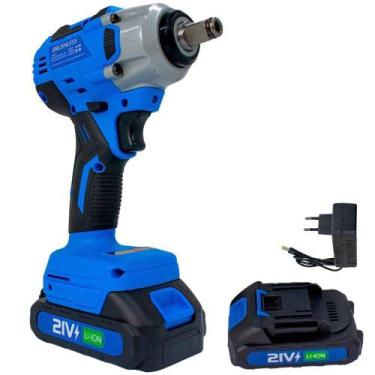 Imagem de Chave de Impacto Parafusadeira 21V 1/2 POL com 2 Baterias e Carregador