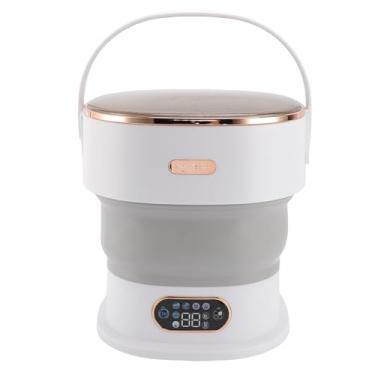 Imagem de GLOGLOW 13L Máquina de Lavar Dobrável, Lavadora Portátil Com Secagem de Rotação Eficiente, Ideal para Dormitórios e Apartamentos (Plugue nos EUA)