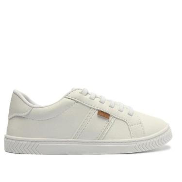 Imagem de Tênis Anacapri Liso Recortes Feminino, Branco, 36