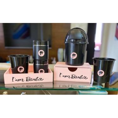 Imagem de Kit organizador Barbie preto e rosa - Klife 