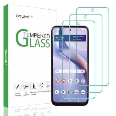 Imagem de beukei (Pacote com 3) Compatível com BLU View Speed Ultra 5G Protetor de Tela Vidro Temperado, Sensível ao Toque, Dureza 9H