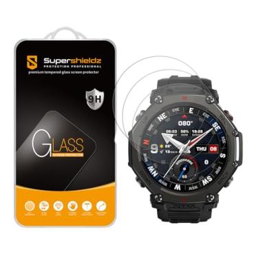 Imagem de Supershieldz (Pacote com 3) Projetado para Amazfit T-Rex 3 / T-Rex 3 Pro, protetor de tela de vidro temperado, antiarranhões, sem bolhas