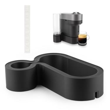 Imagem de Suporte de elevação para elevadores Nespresso Vertuo Pop+ com almofada antiderrapante comporta copos de até 19 cm, serve para copo YETI Rambler de 590 ml e caneca de viagem Contigo Huron de 473 ml (6