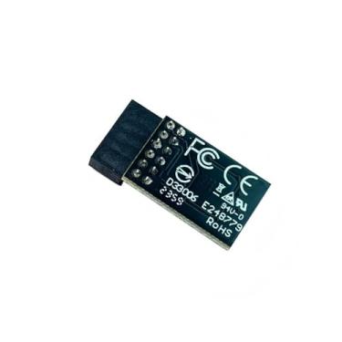 Imagem de HSSDTECH TPM 2.0 Módulo LPC SPI 12 pinos com Infineon SLB9670 para Gigabyte Z790 AERO G, Z790 Gaming X AX,Z 790 Eagle AX,Z 790M AORUS Elite Compute Securely Bus Header Key