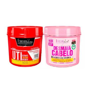 Imagem de Kit Mascaras Desmaia Cabelo e UTI Forever Liss