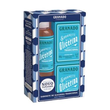 Imagem de Granado Kit, Glicerina, 2 Sabonetes Barra, 90g + Sabonete Líquido Tradicional 120ml