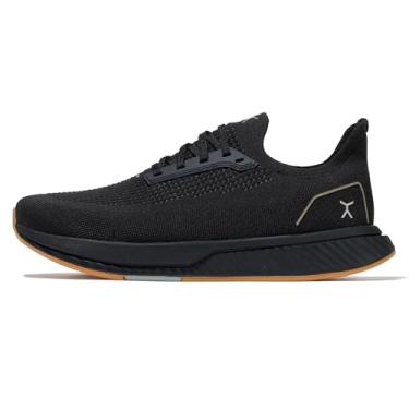 Imagem de FLUX FOOTWEAR Adapt Runners para mulheres e homens, sapatos minimalistas – bico largo, sola sem queda, leve e flexível, perfeito para caminhar, correr e conforto diário, Preto/Goma, 7 Women/5.5 Men
