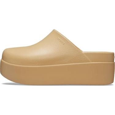Imagem de Crocs Tamanco feminino plataforma Dylan, sapatos femininos plataforma mule, Trigo, 39
