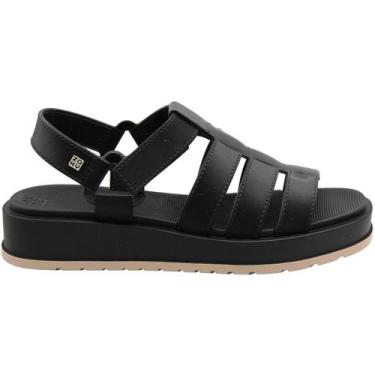 Imagem de Sandália Plataforma Zaxy Conectada Macia Feminina, Preto, 36