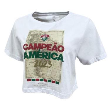 Imagem de T-shirt Fluminense Campeão da América Cropped - Liga Retrô, M
