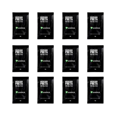 Imagem de Mascara De Limpeza Facial Avenca 8G Preta-Kit C/12Un