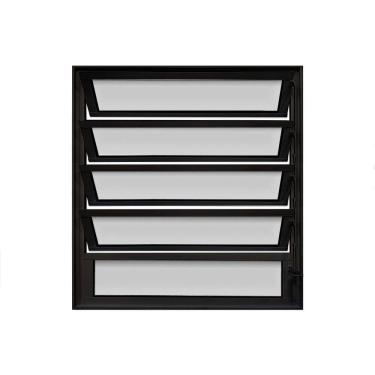 Imagem de Vitro Basculante de Alumínio Preto 100x80 Linha 25
