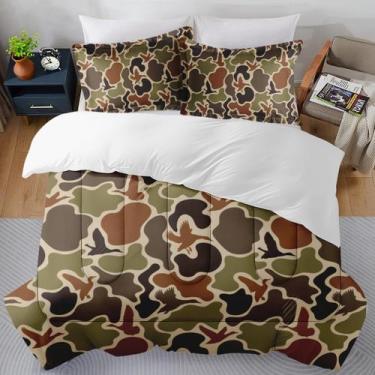 Imagem de Conjunto de edredom SUMIANYH Queen Size Duck Hunter Camouflage