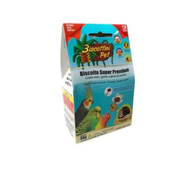 Imagem de Kit 4 Biscoitos Para Calopsita Petisco Biscottini Pet 80 Gr - AVES DA 
