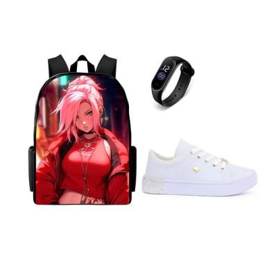 Imagem de Conjunto Escolar masculino Mais Tenis Infantil E Relogio Digital - Kau