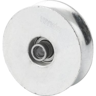 Imagem de Roldana p/ Portão 2.1/2"Tipo U Aço Zincado R.Bucha Vonder