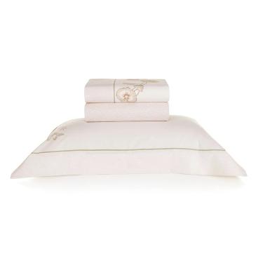 Imagem de Jogo Cama Solteiro 3 Pcs Algodão 200 Fios Marie Karsten