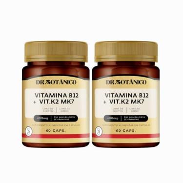 Imagem de KIT 02 UN VITAMINA B12 + VITAMINA K2 MK7 400MG 60 CAPSULAS - DR. BOTÂNICO