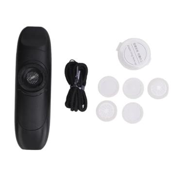 Imagem de Instrumento de sopro profissional Kazoo Flauta ABS plástico fácil de reproduzir som vibrante para desempenho solo conjunto com 5 diafragmas caixa de armazenamento cordão (preto)