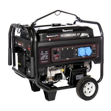 Imagem de GERADOR TOYAMA A GASOLINA TG12000CXNE, MONOFASICO, 115/230V, 60HZ, 10,5 KW, PART. ELETRICA/MANUAL, COM RODAS