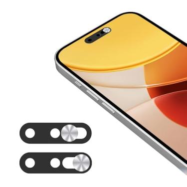 Imagem de Capa para webcam para celular, capa de câmera frontal atualizada compatível com iPhone 15/15 Plus/15 Pro/15 Pro Max/14 Pro/14 Pro Max, protege a privacidade e a segurança, não afeta a identificação